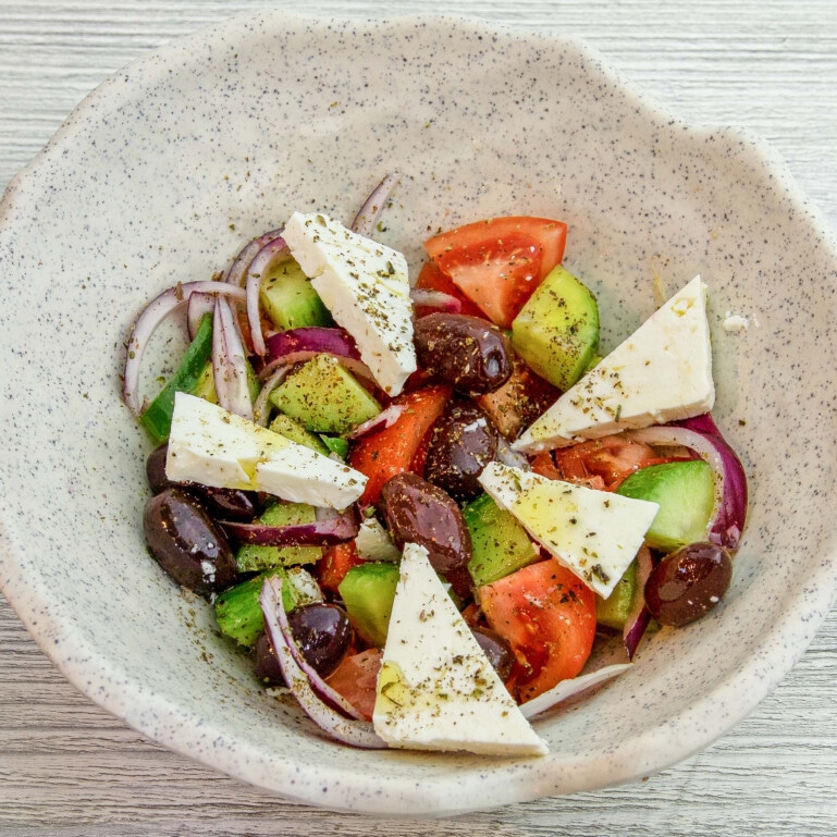Ensalada griega tradicional