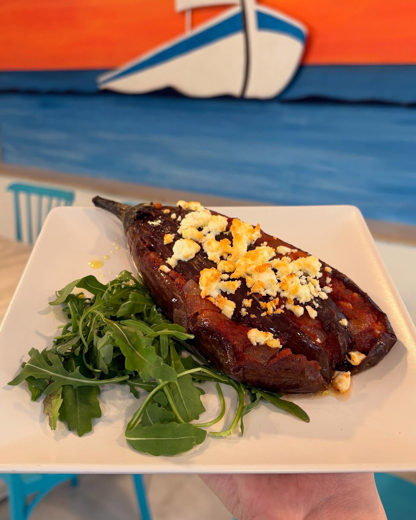 Papoutsakia — berenjena rellena con feta